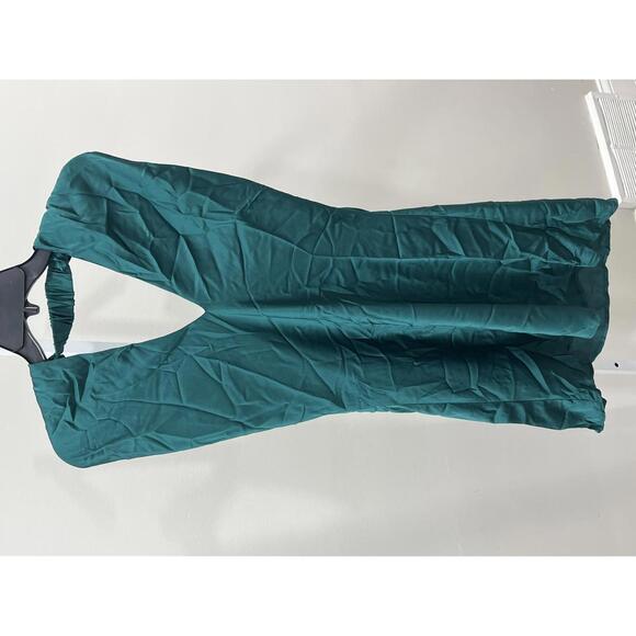 Show Me Your Mumu Jasmine Halter Mini Dress in Emerald Luxe - Picture 3 of 8